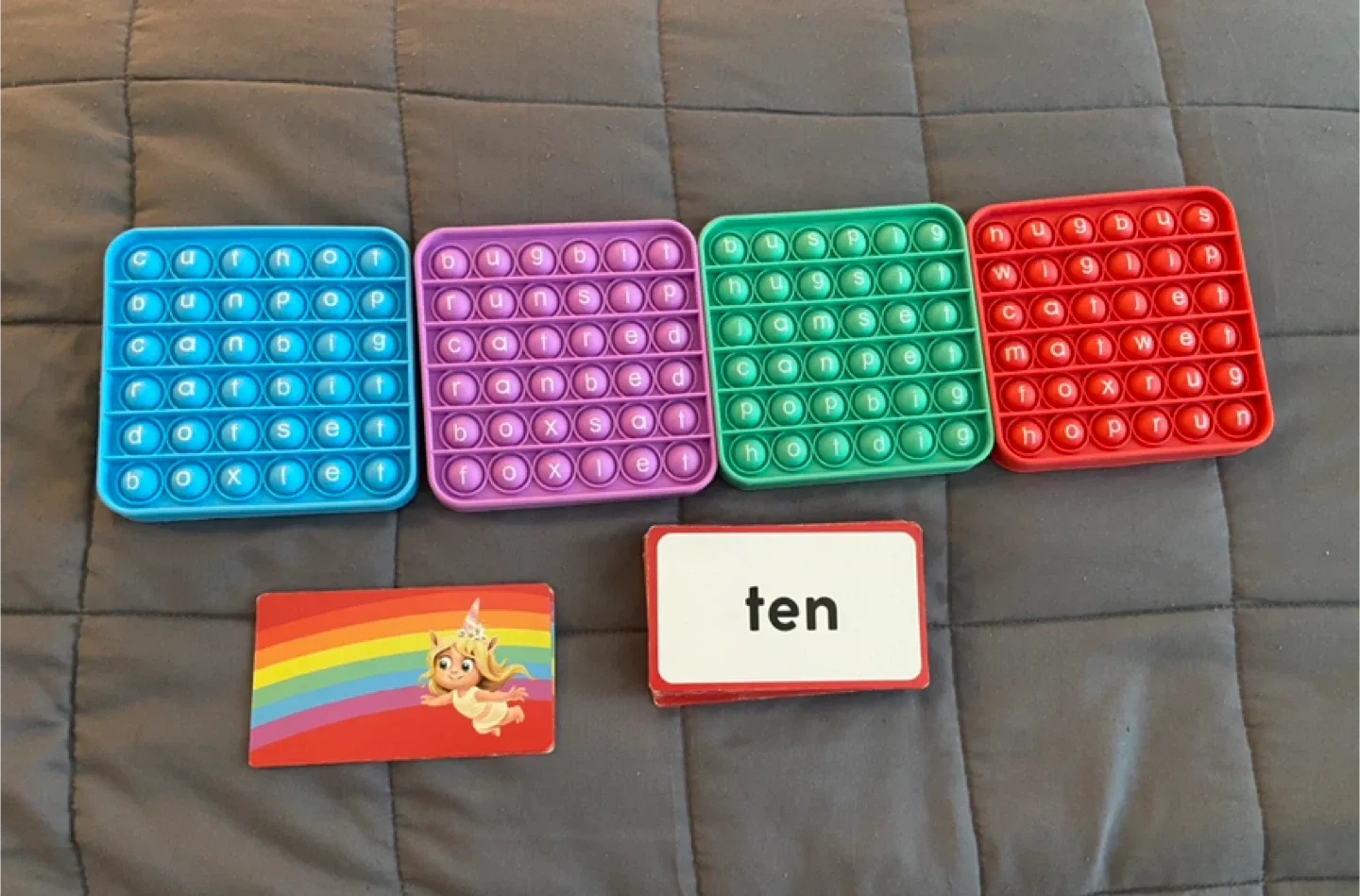 Pop fidget letters and cards — fun way to learn spelling thumbnail
