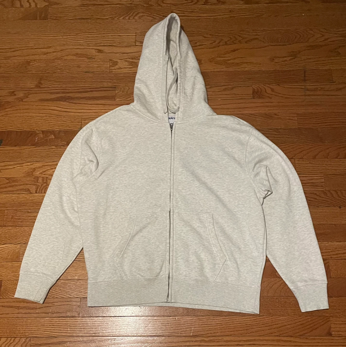 Old Navy Gray Full-Zip Hoodie - Size L