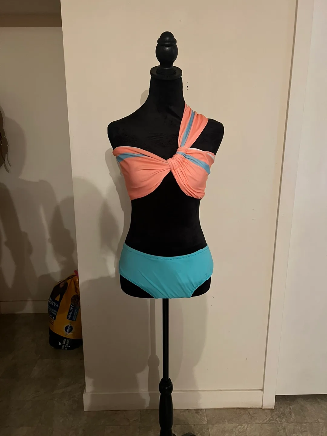 Peach & Blue Swimsuit Set thumbnail