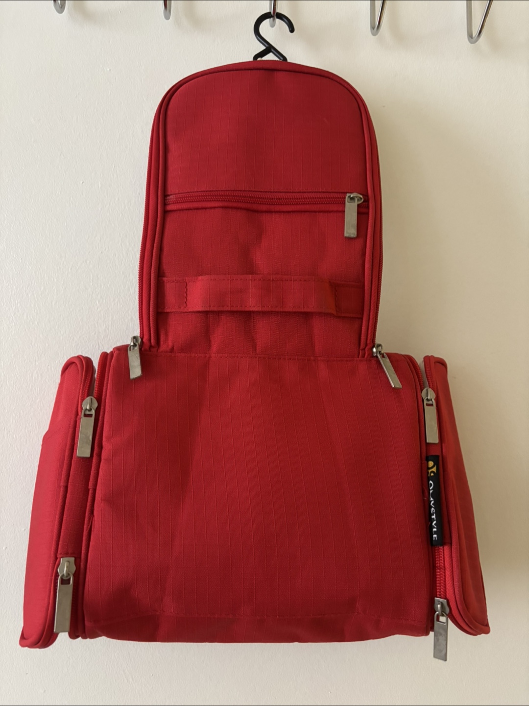 Red Hanging Travel Toiletry Bag - photo 5