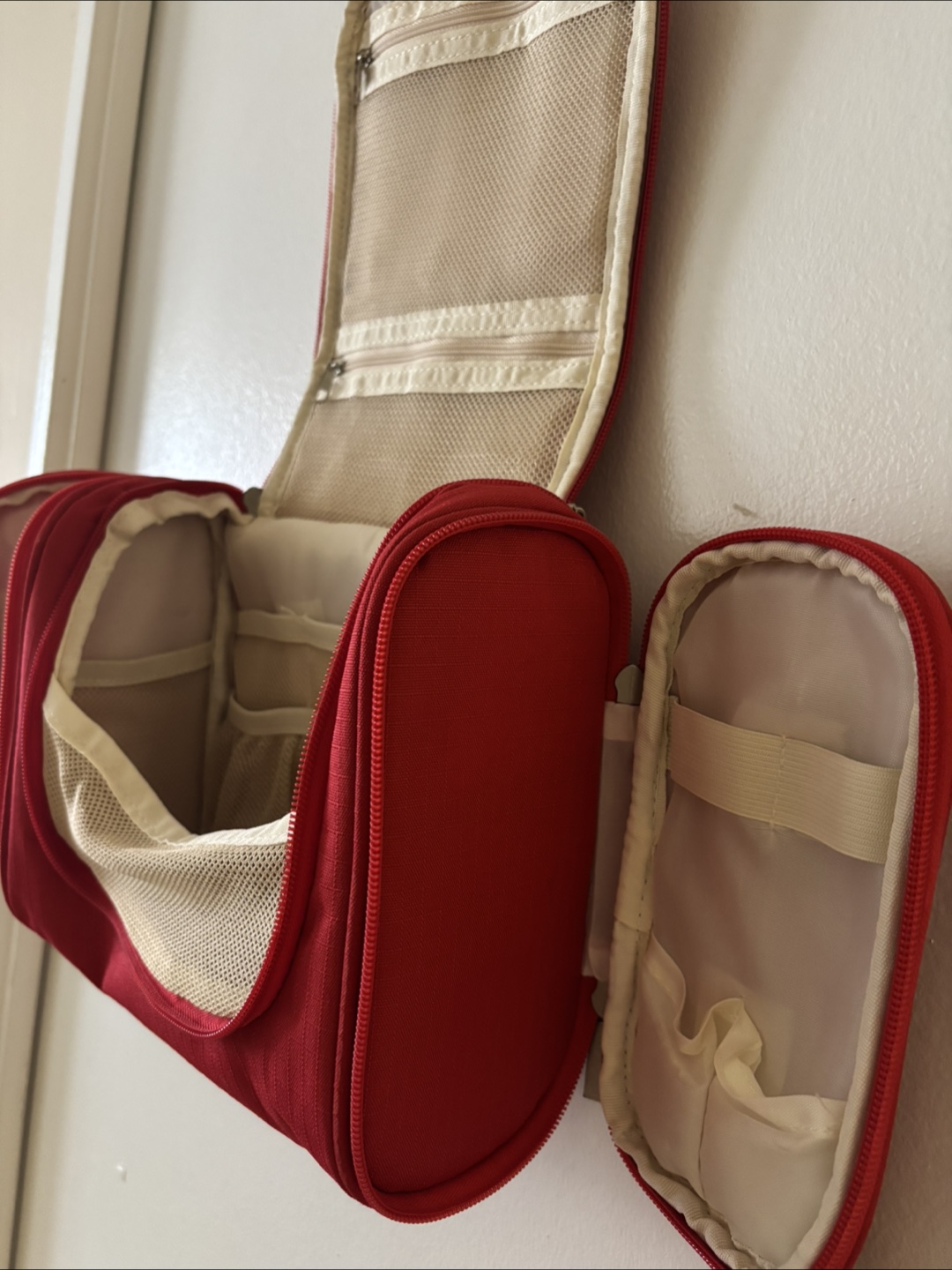 Red Hanging Travel Toiletry Bag - photo 4