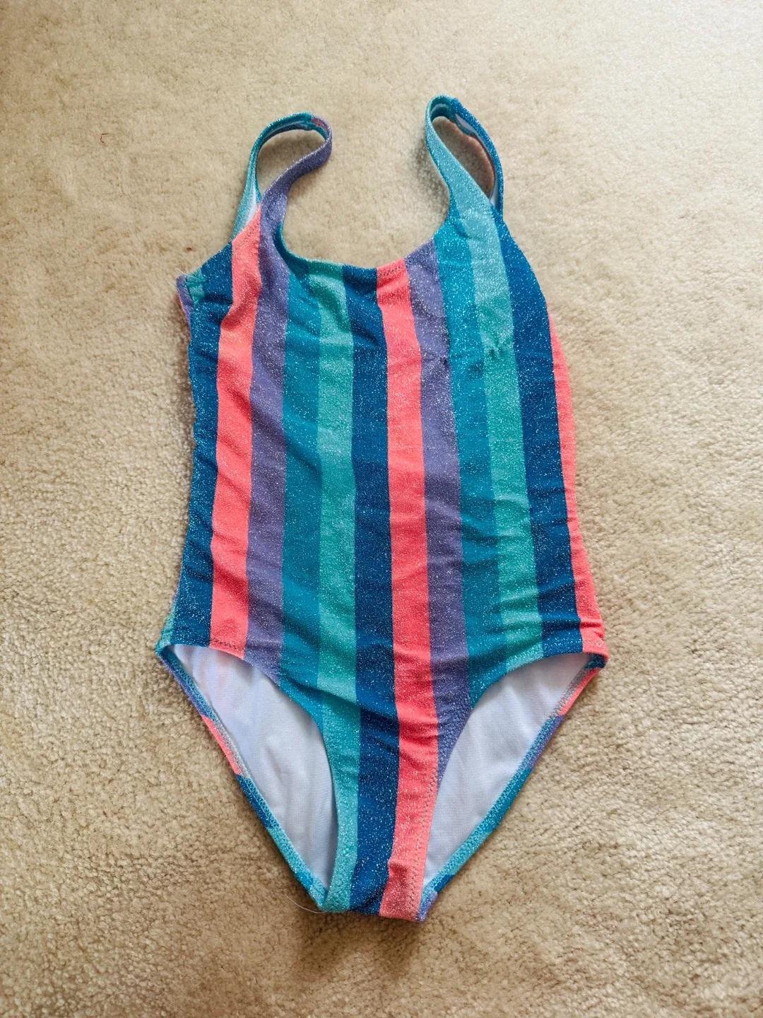 Zara Striped One-Piece Swimsuit thumbnail