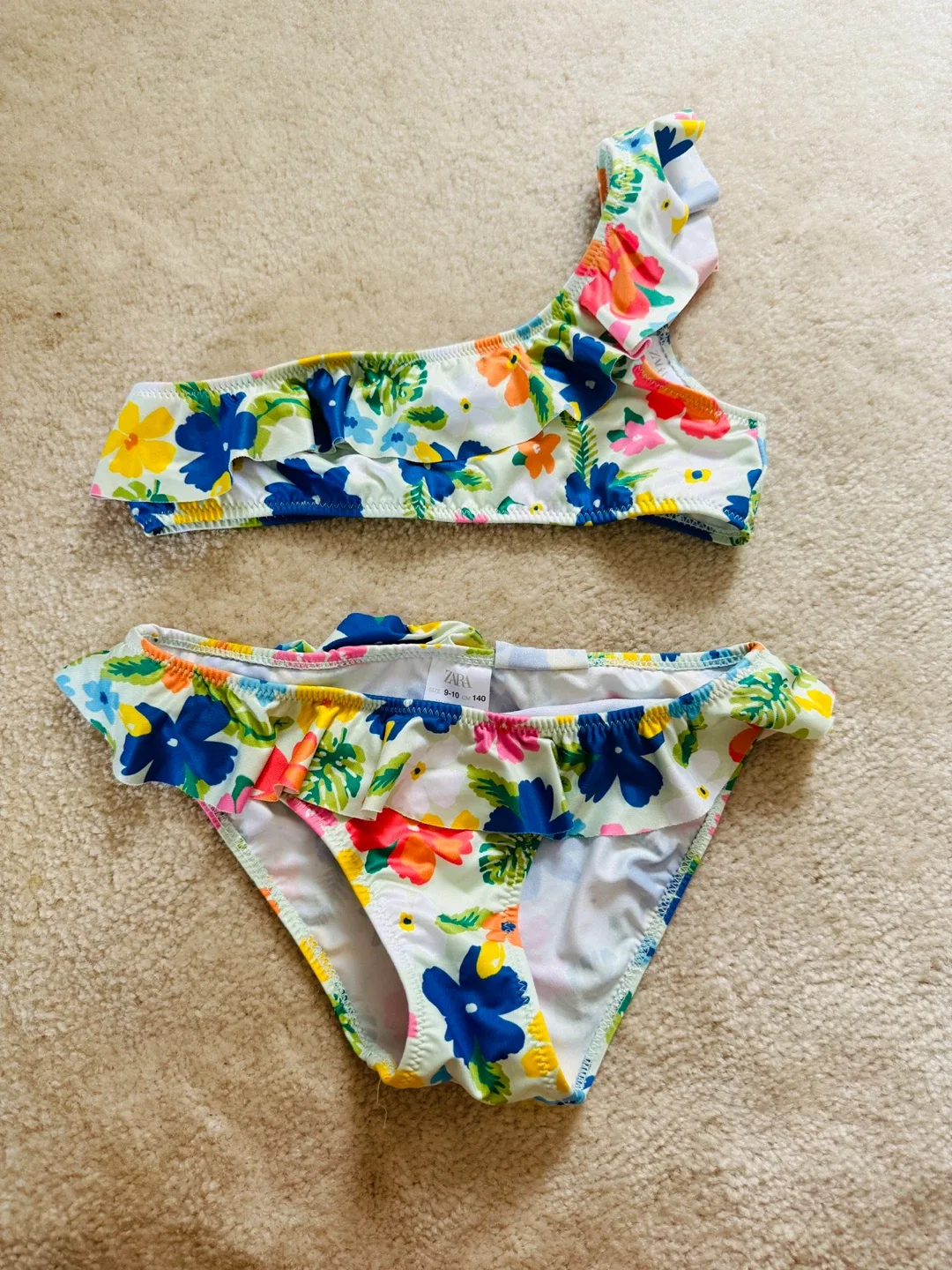 Zara Floral Swimsuit - Size 9-10 (140) thumbnail