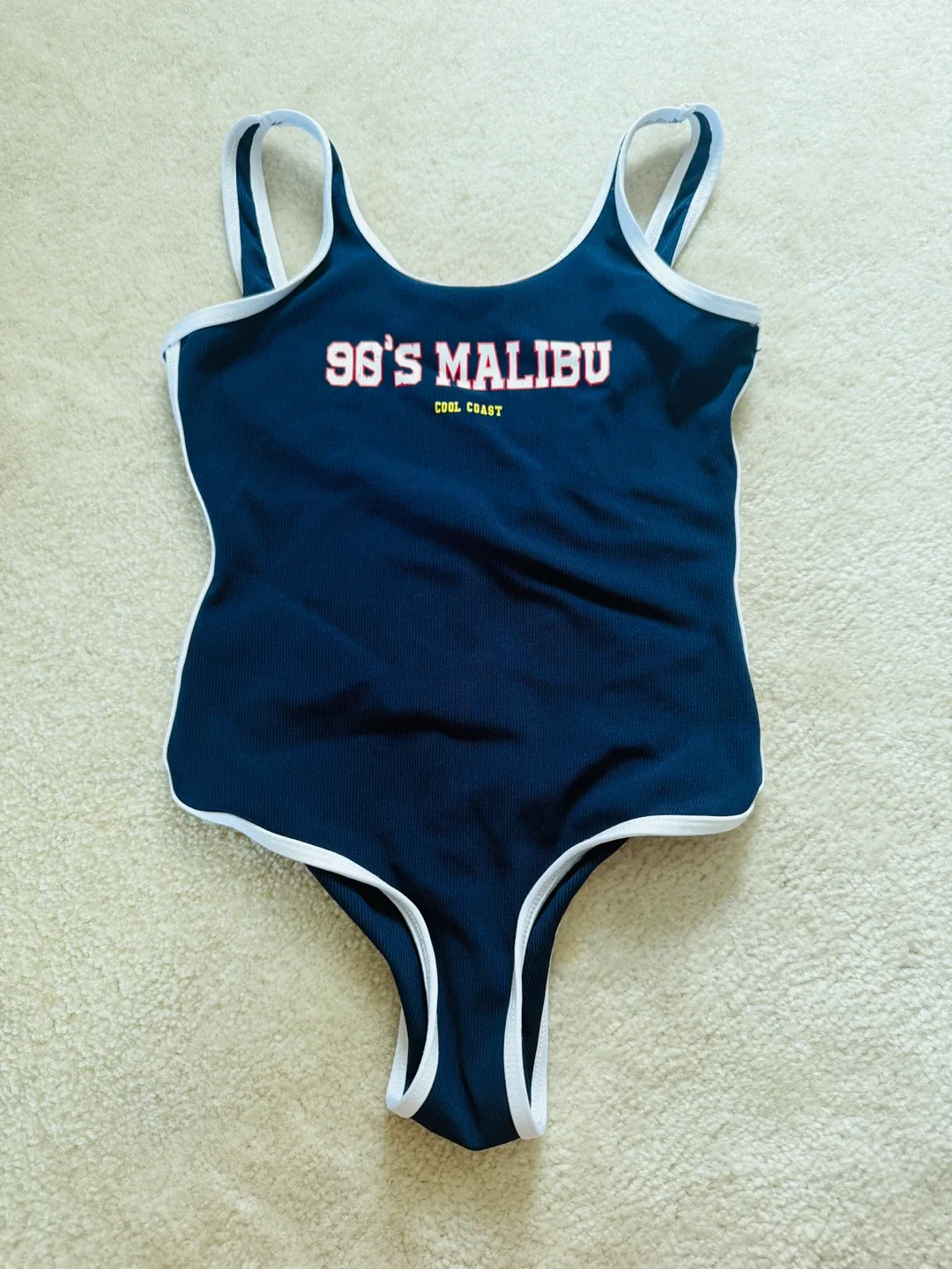Zara 90's Malibu Navy Blue Swimsuit thumbnail