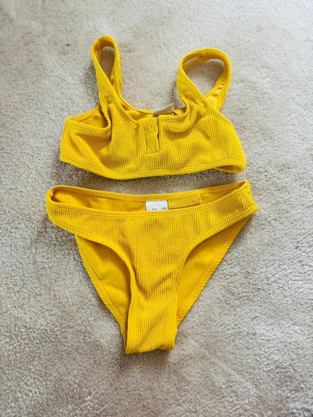 Zara Yellow Bikini Set - Size 8-9 thumbnail
