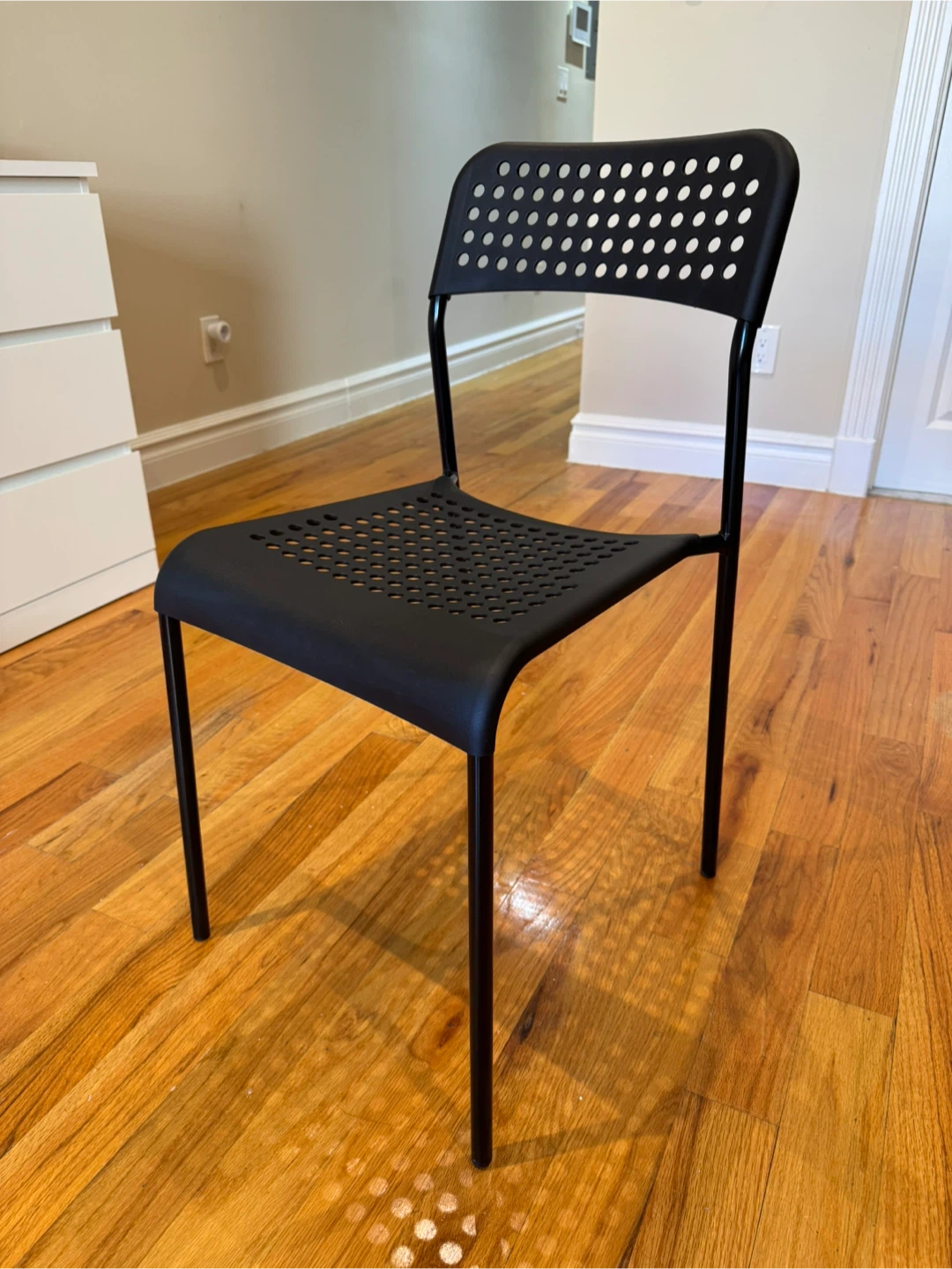 IKEA ADDE Black Chair