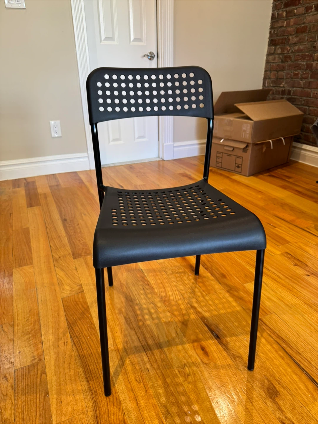 IKEA ADDE Black Chair - photo 2