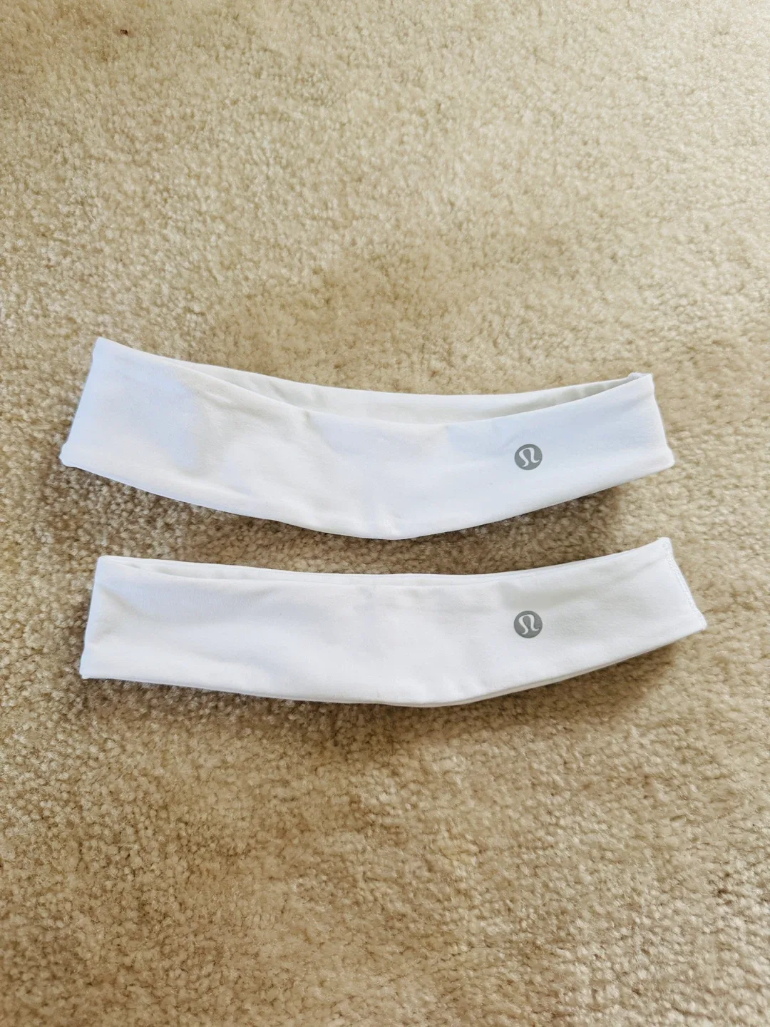Lululemon White Headbands - Set of 2 thumbnail