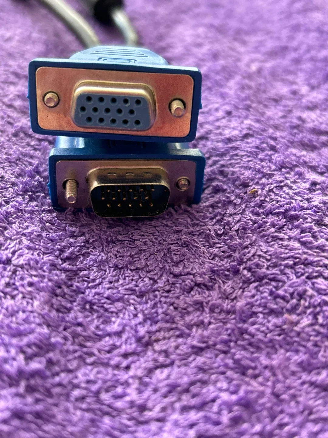 Female male and Male to male VGA Cable TD  AWM 2919 30 V VW-1 thumbnail