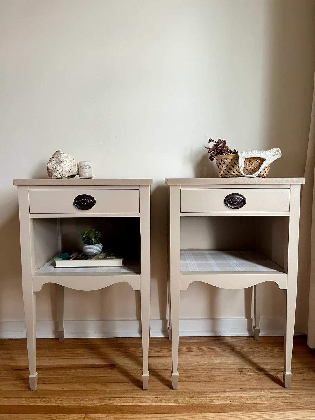 Vintage Johnson Co Nightstands - Set of 2 image indicator(8)