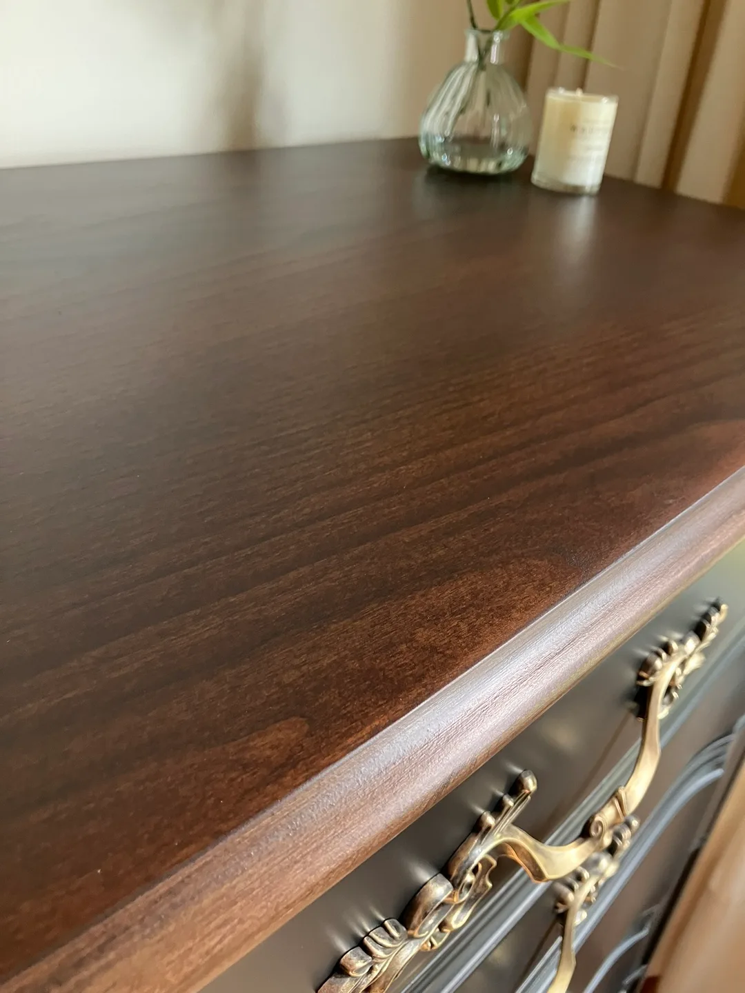 Vintage Wood 5-Drawer French Provincial Dresser image indicator(7)