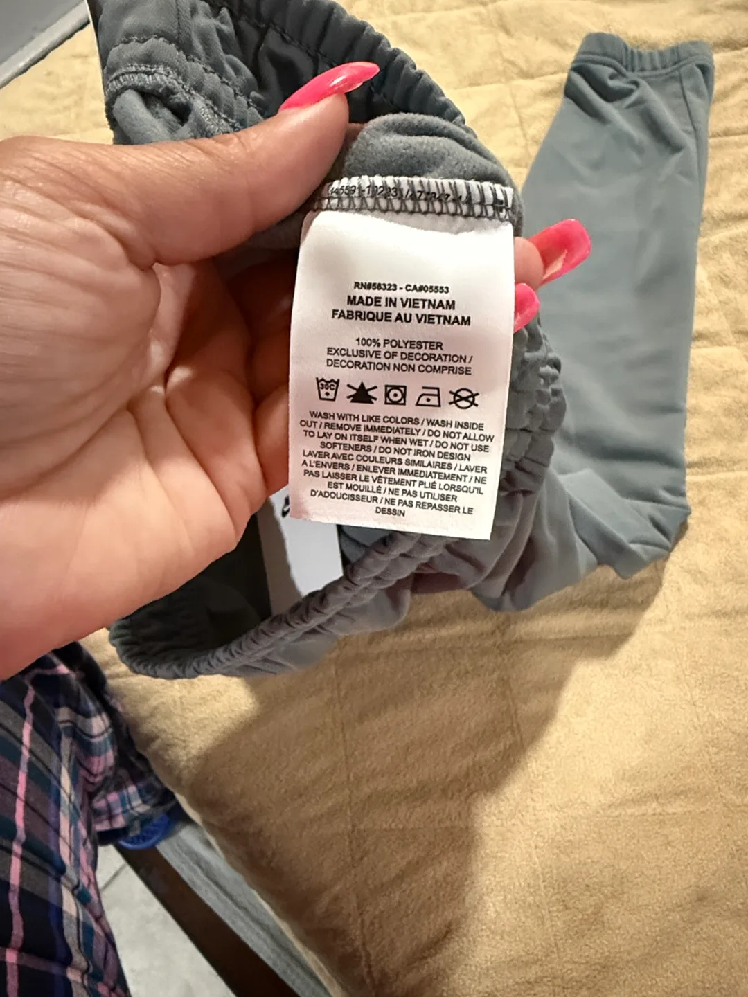 New Nike Youth Unisex Gray Sweatpants - Size L image indicator(5)