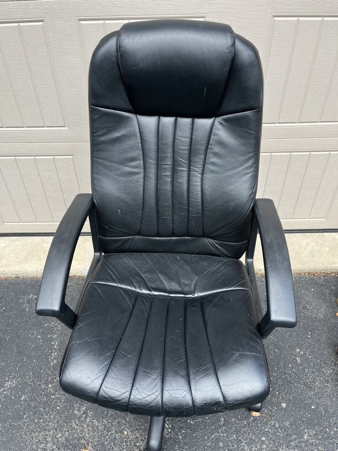 Black Leather Office Chair image indicator(4)