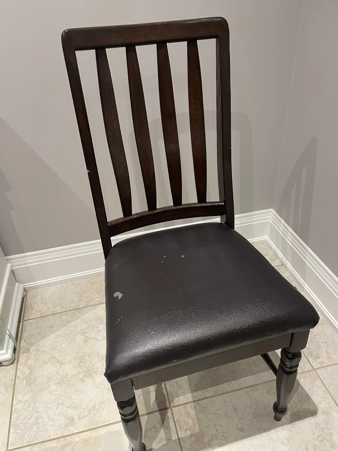 6 Dark Brown Dining Chair