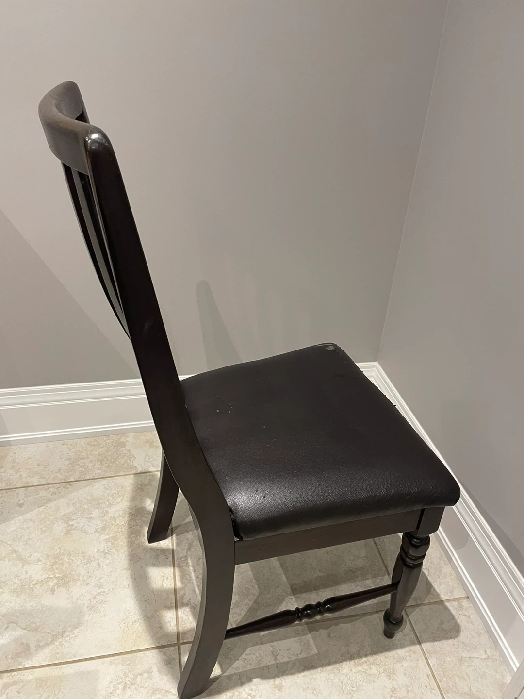6 Dark Brown Dining Chair - photo 3