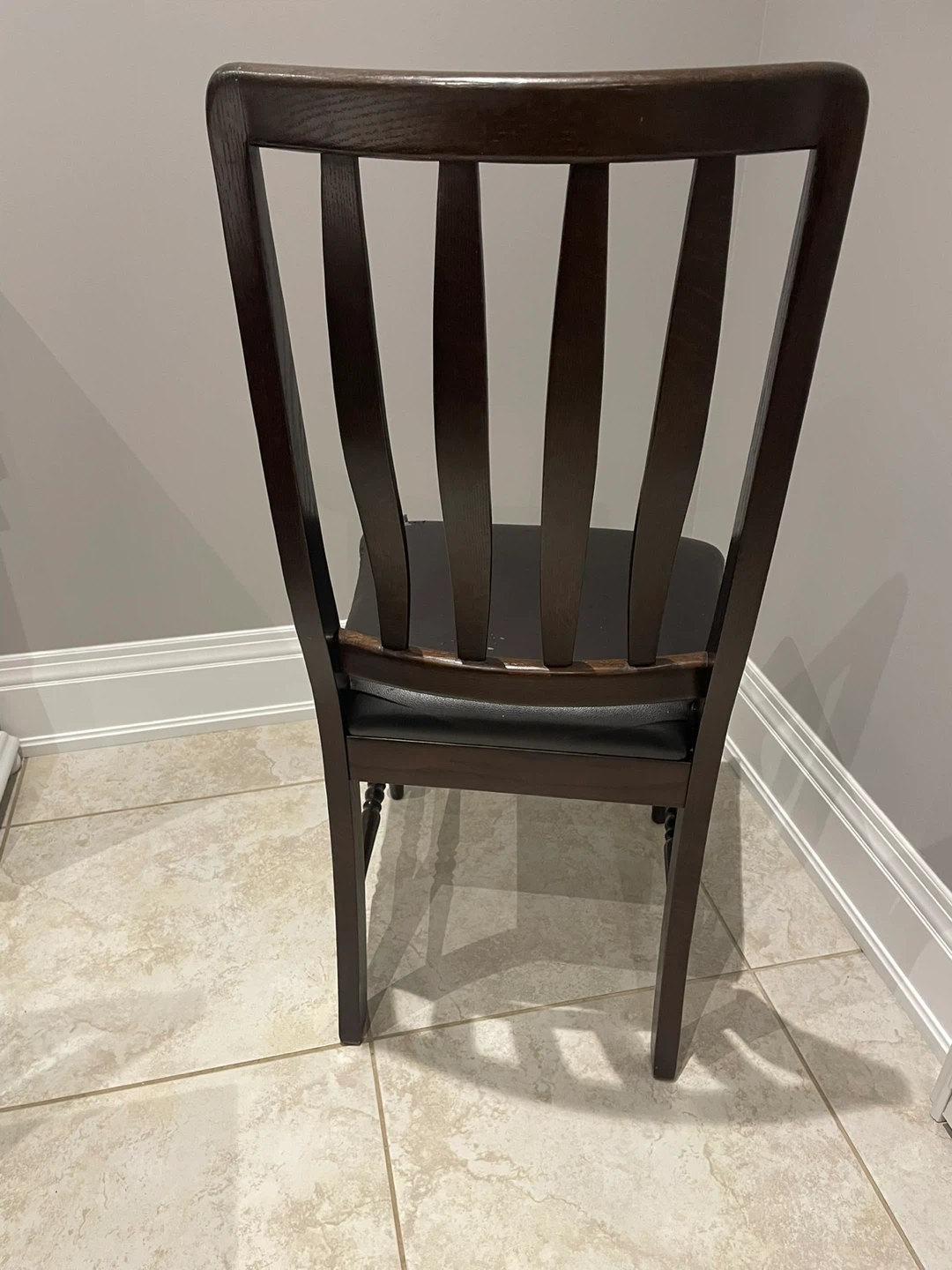 6 Dark Brown Dining Chair - photo 2