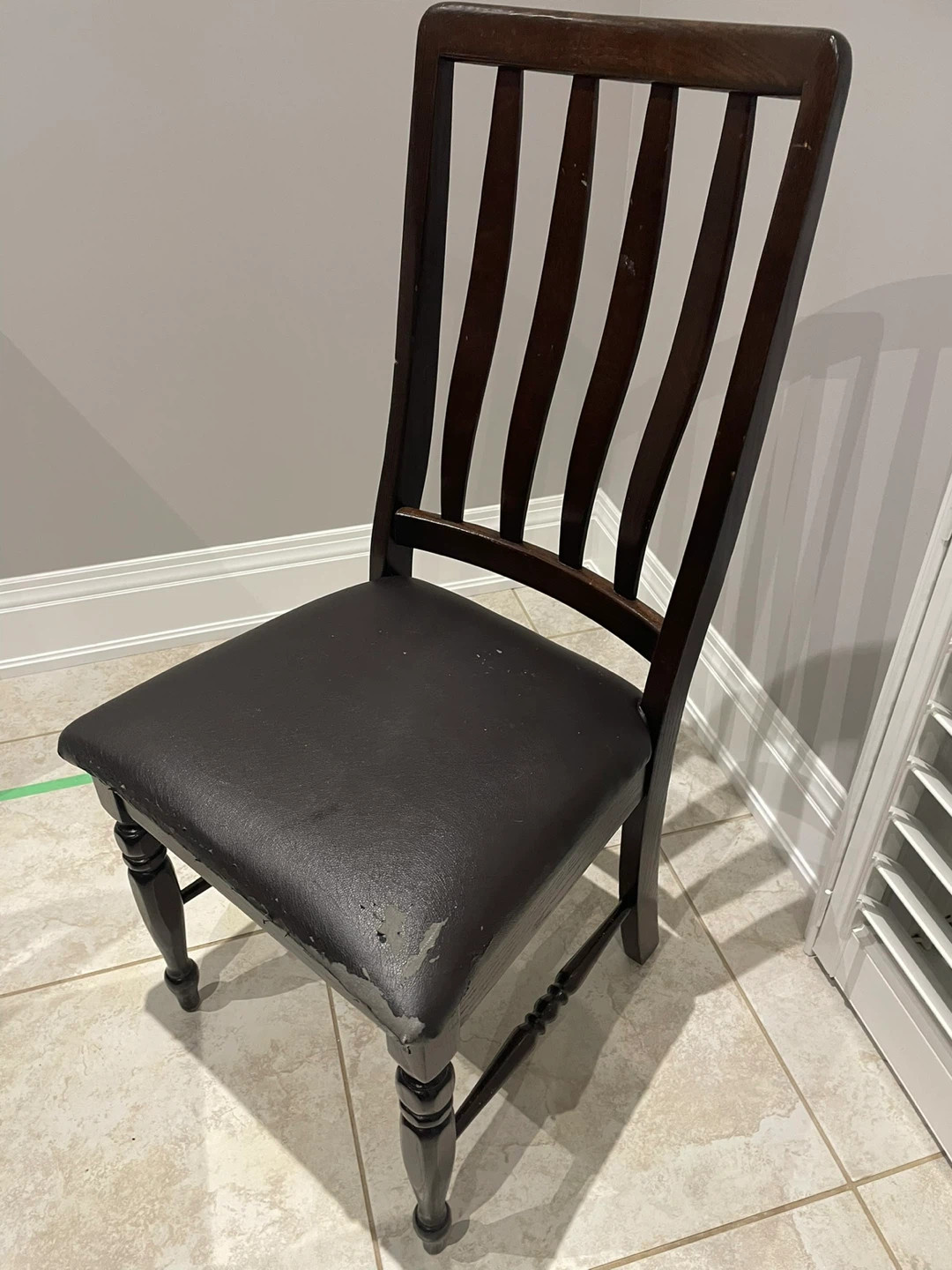 6 Dark Brown Dining Chair - photo 5