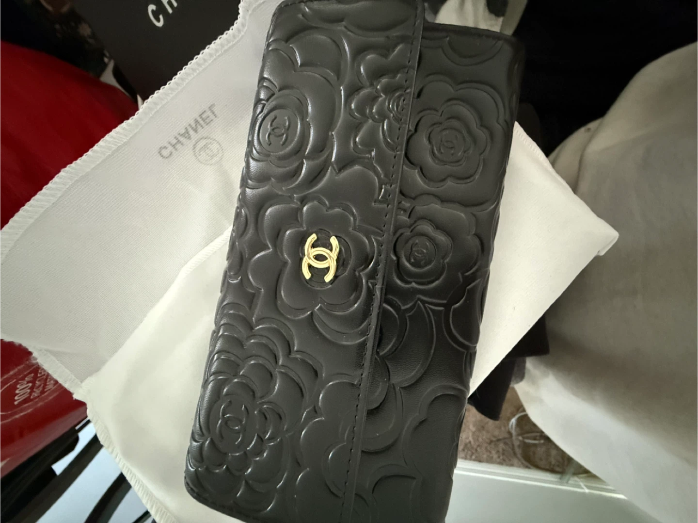 Chanel Camellia Wallet - Black - photo 5