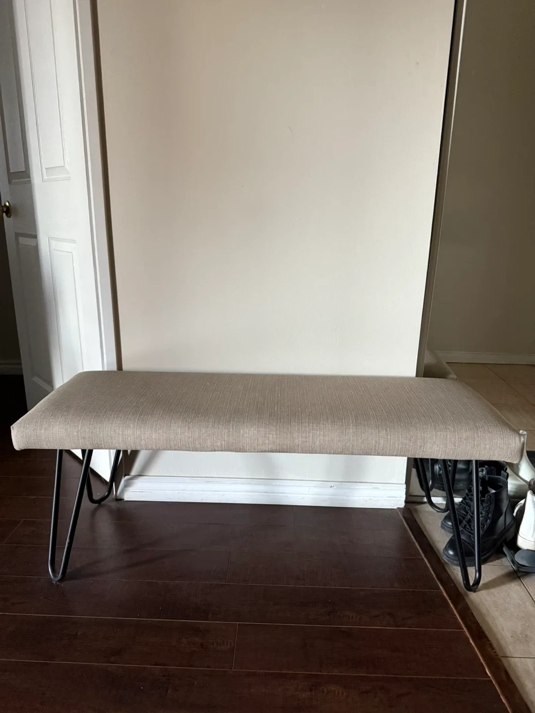 Moving out sale: Bench with Metal Legs thumbnail
