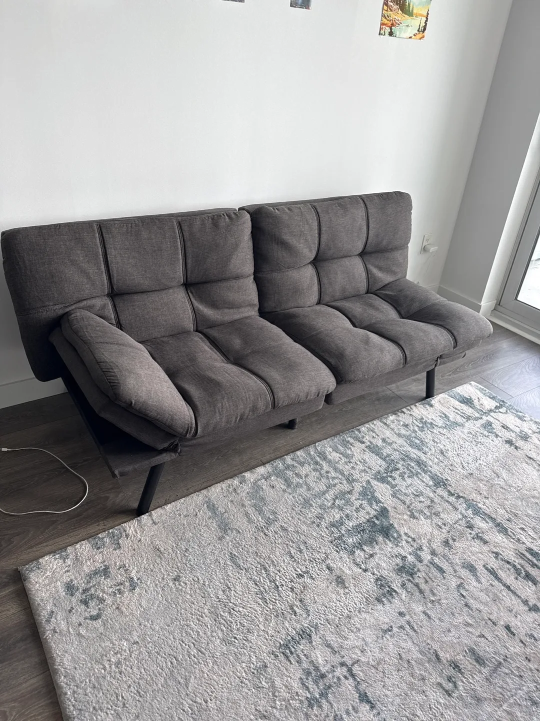 Grey Futon Sofa Bed thumbnail