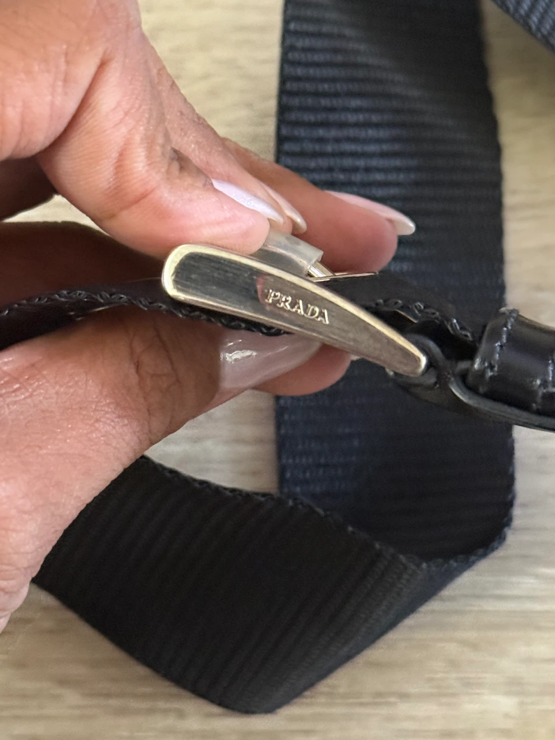 Authentic Prada Black Nylon Crossbody Bag - photo 3