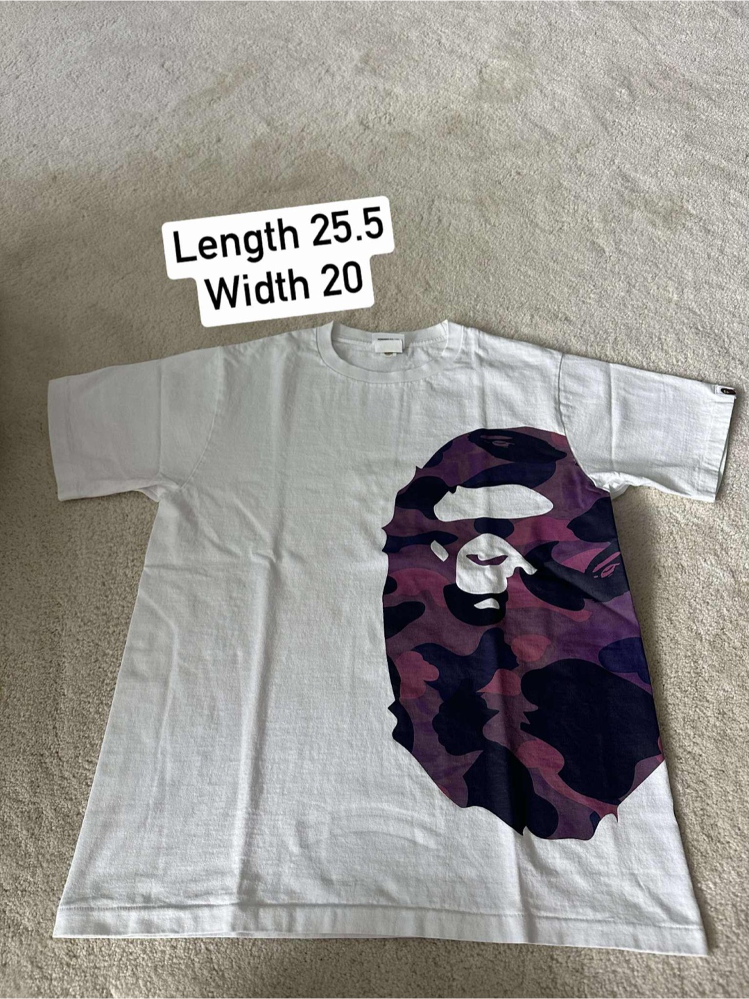 Bathing Ape (BAPE) T-Shirt - White, Size Unknown