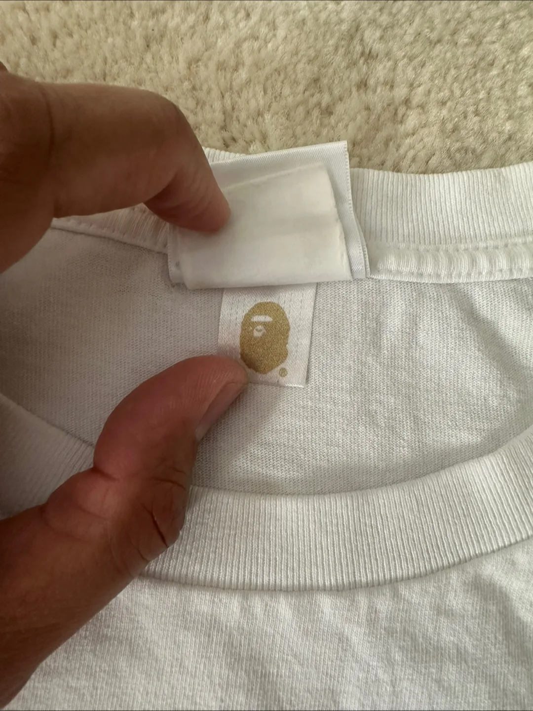 Bathing Ape (BAPE) T-Shirt - White, Size Unknown image indicator(2)