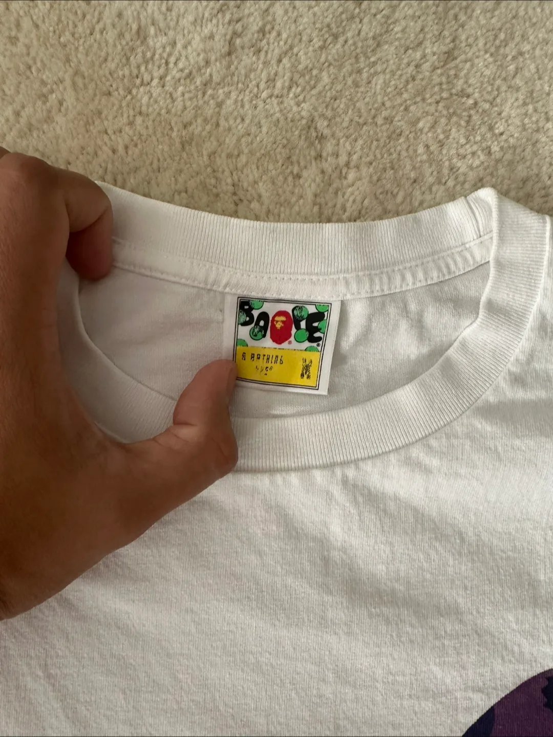 Bathing Ape (BAPE) T-Shirt - White, Size Unknown image indicator(3)