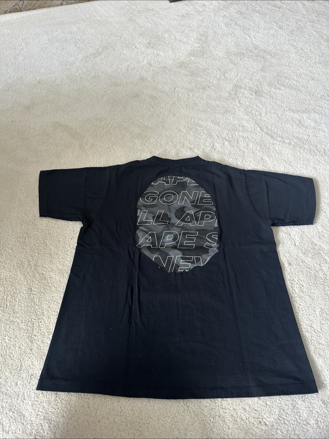 BAPE Black T-Shirt, Size L - photo 2
