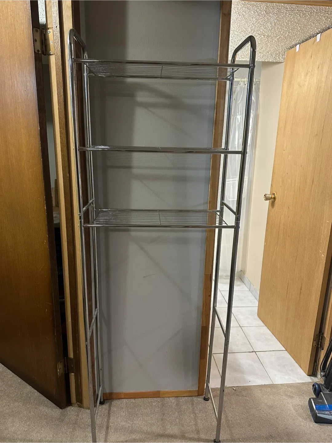 Chrome Over-the-Toilet Bathroom Shelf thumbnail