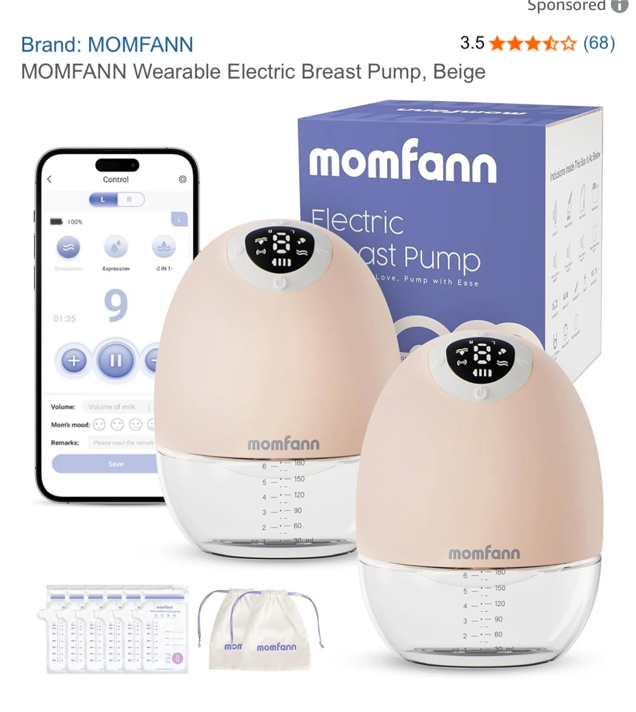 New Momfann Electric Breast Pump - photo 4
