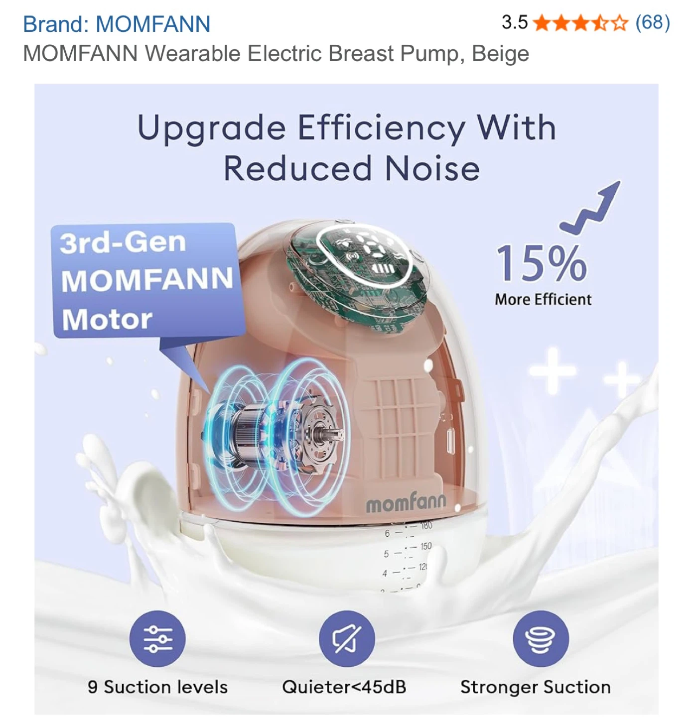 New Momfann Electric Breast Pump - photo 3