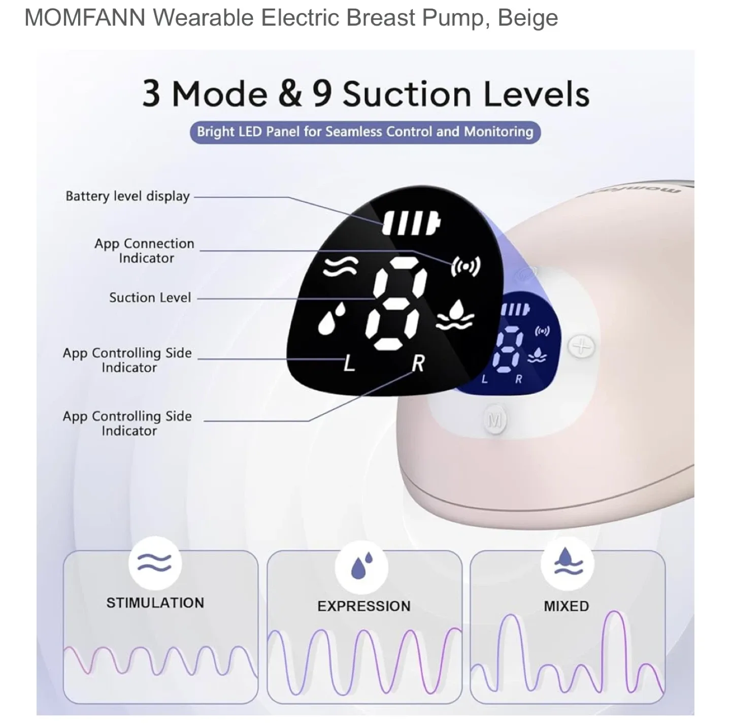 New Momfann Electric Breast Pump image indicator(8)
