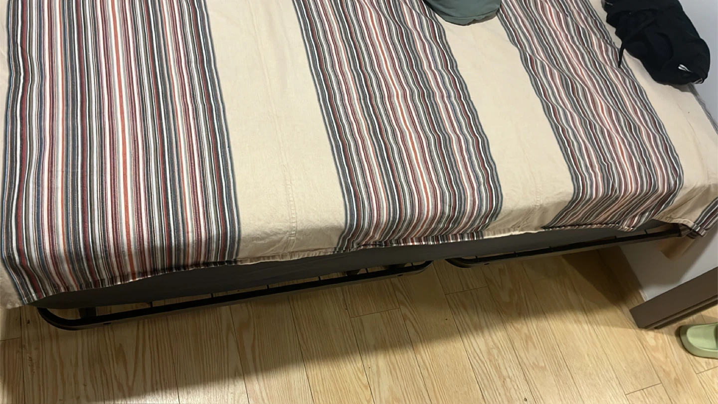 IKEA Haugesund Queen Mattress and frame - Medium Firm/Dark Beige - photo 2