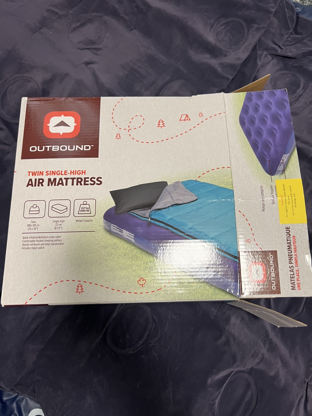 Outbound Twin Single-High Air Mattress