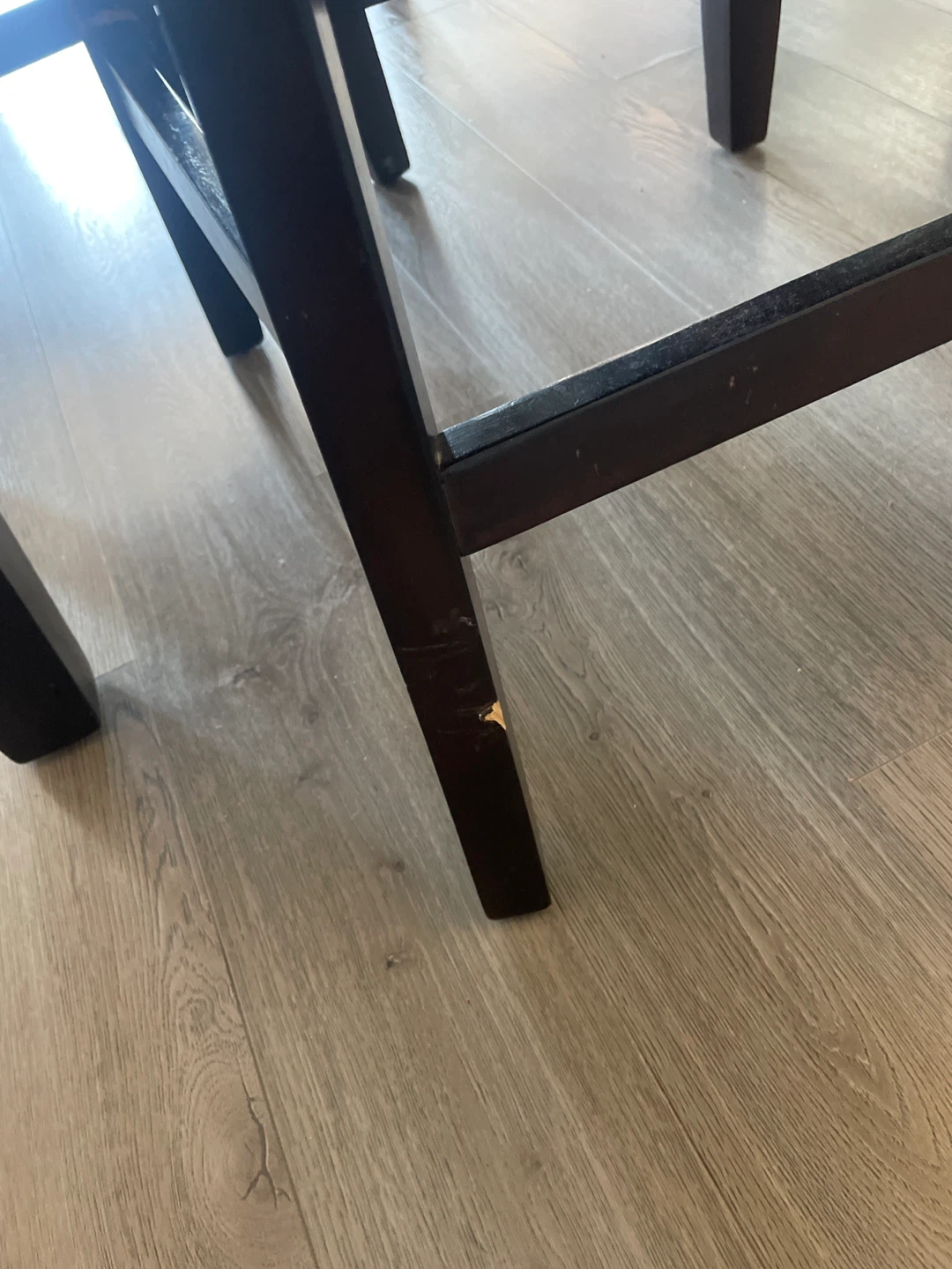 Set of 4 Black Leather Bar Stools - photo 3