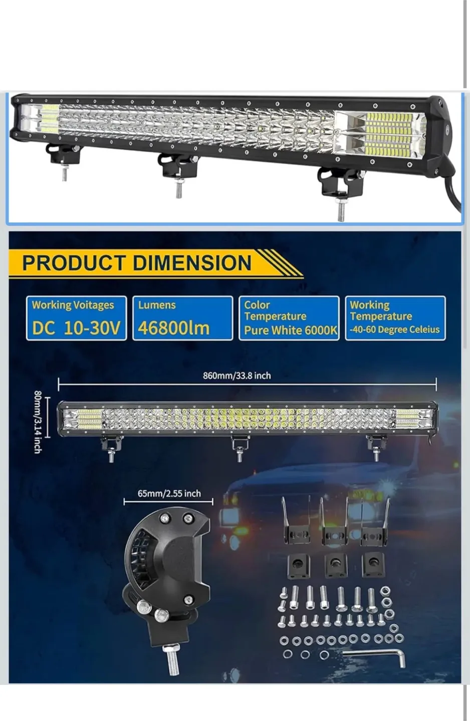 Willpower 34 inch LED Light Bar image indicator(3)