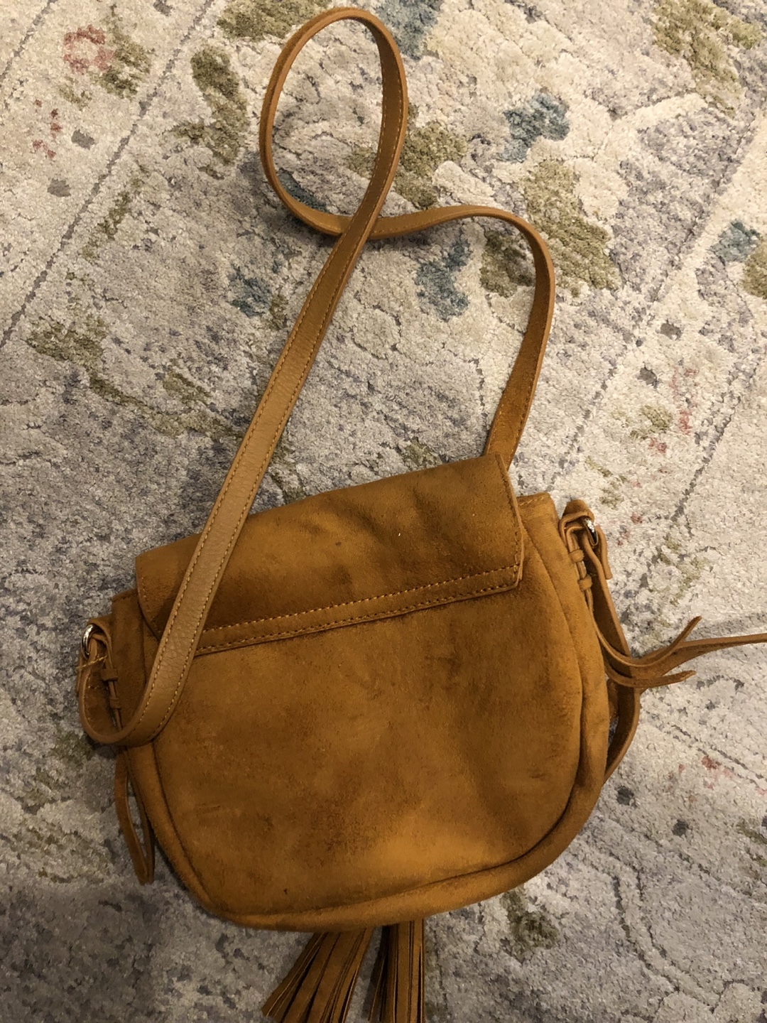 Brown Suede Crossbody Bag - photo 4