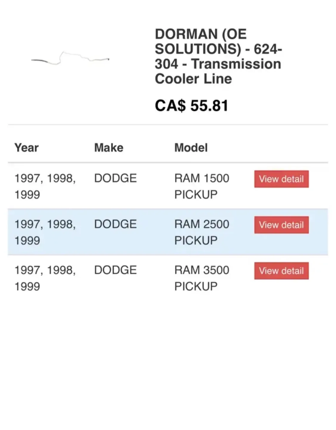 97-99 Dodge Ram Transmission Line image indicator(9)