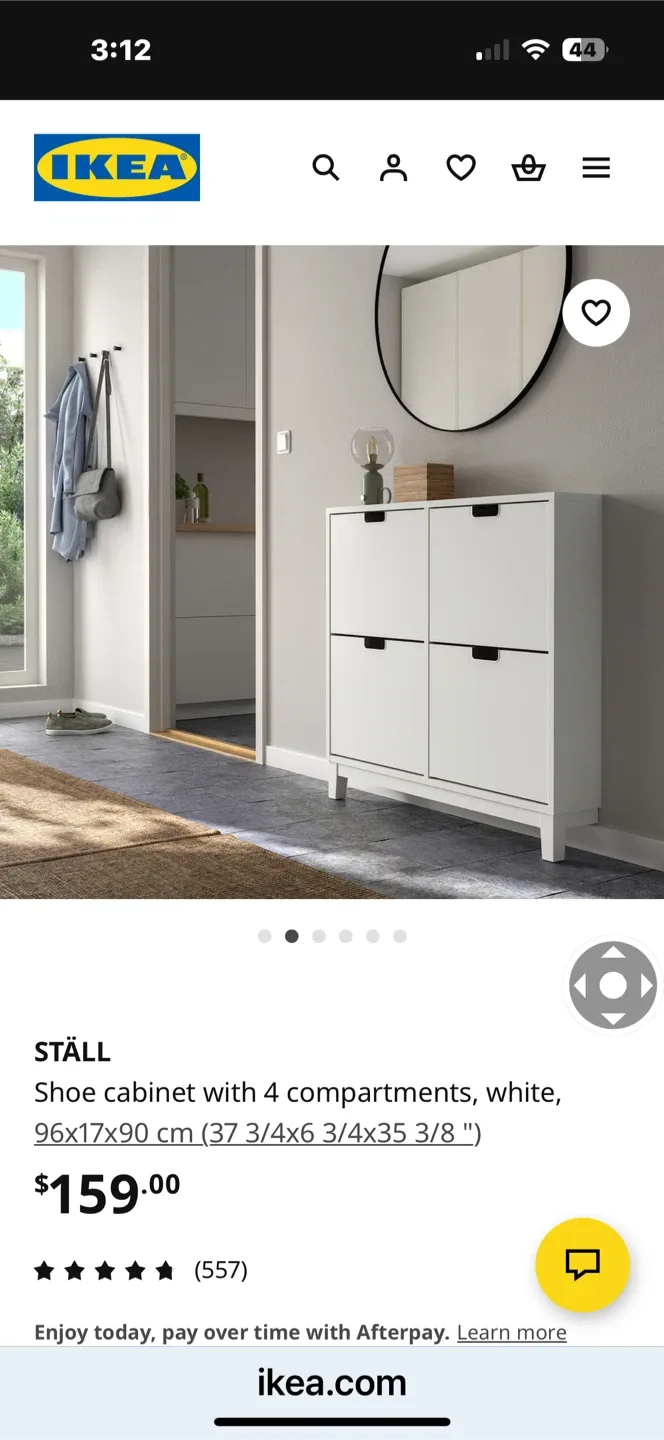 IKEA STÄLL Shoe Cabinet - White image indicator(3)
