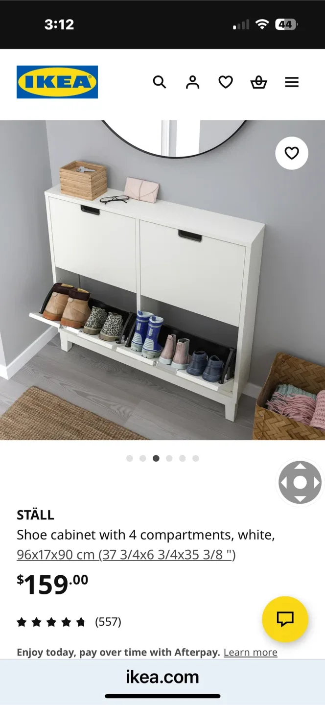 IKEA STÄLL Shoe Cabinet - White image indicator(4)