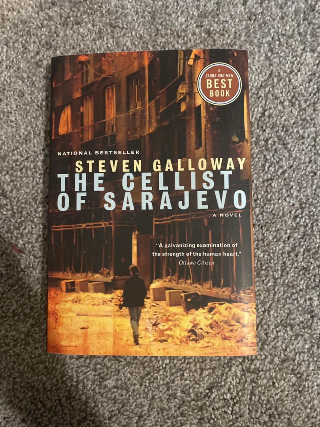 The Cellist of Sarajevo by Steven Galloway