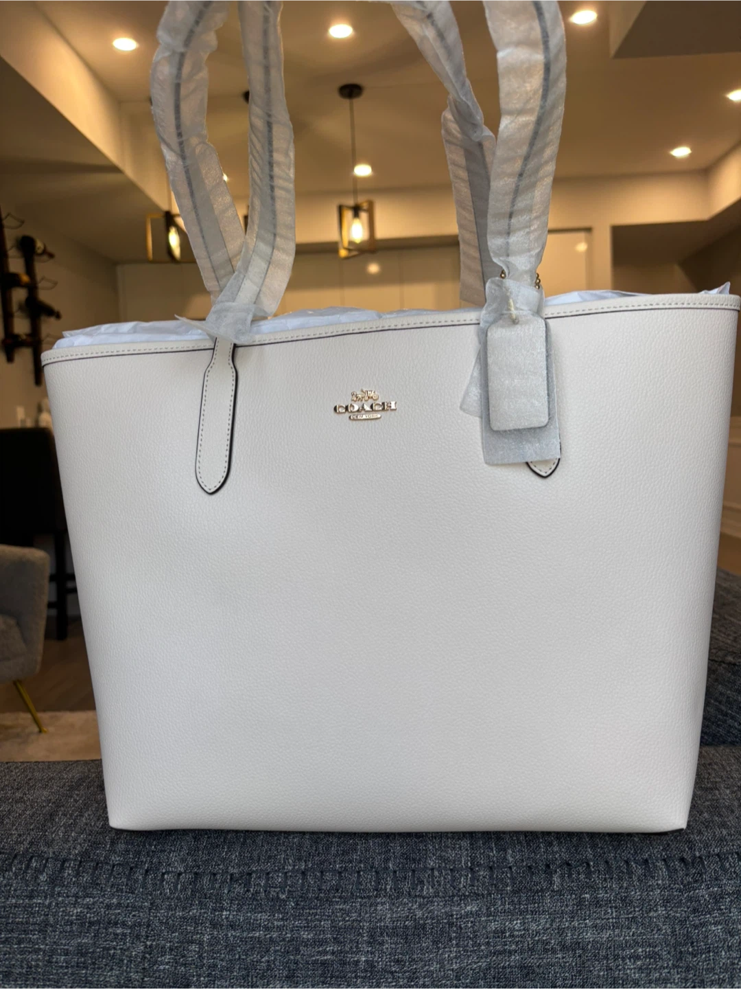 Brand New Coach City Tote Bag - Ivory - Tag On