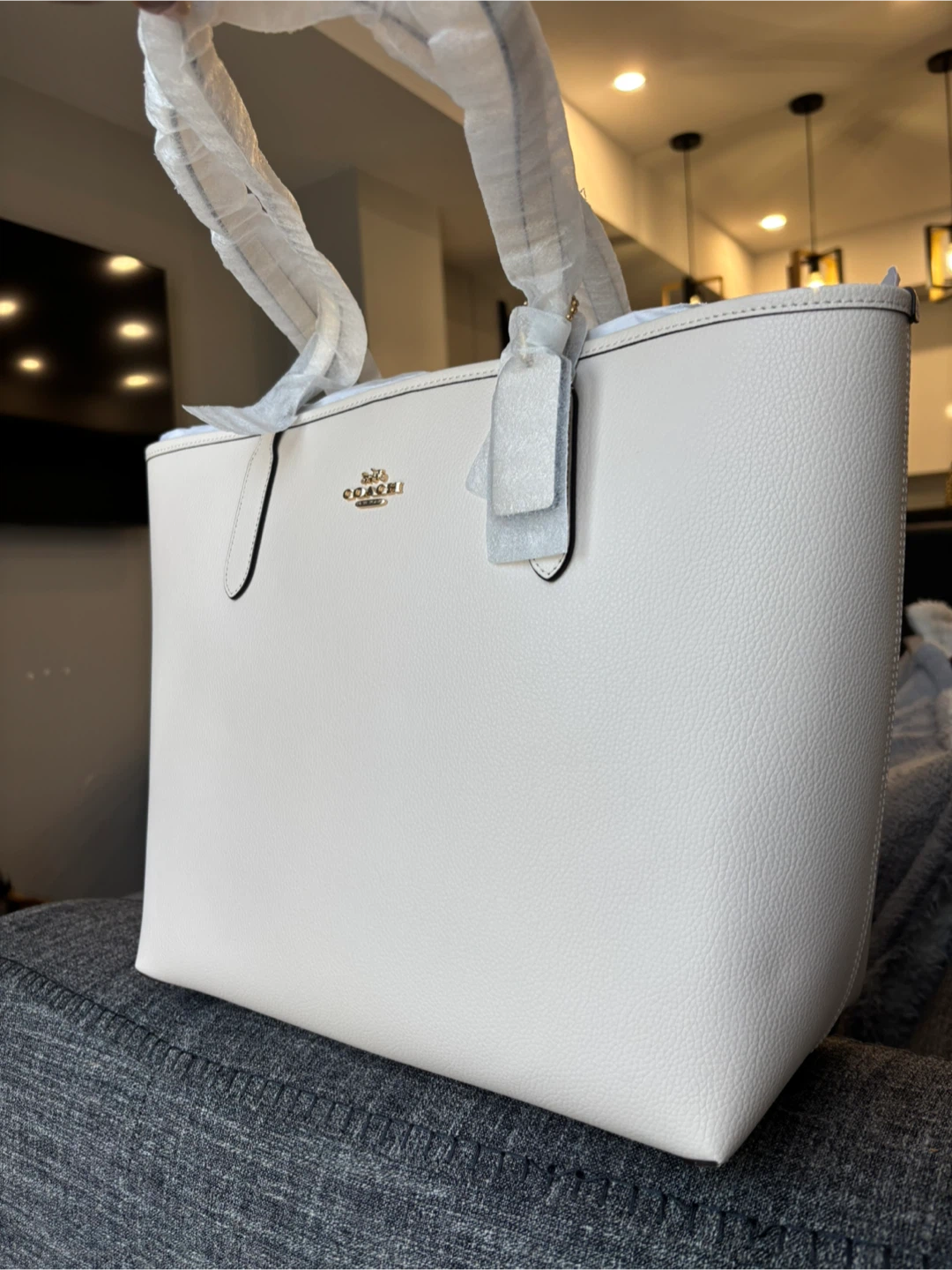 Brand New Coach City Tote Bag - Ivory - Tag On - photo 2