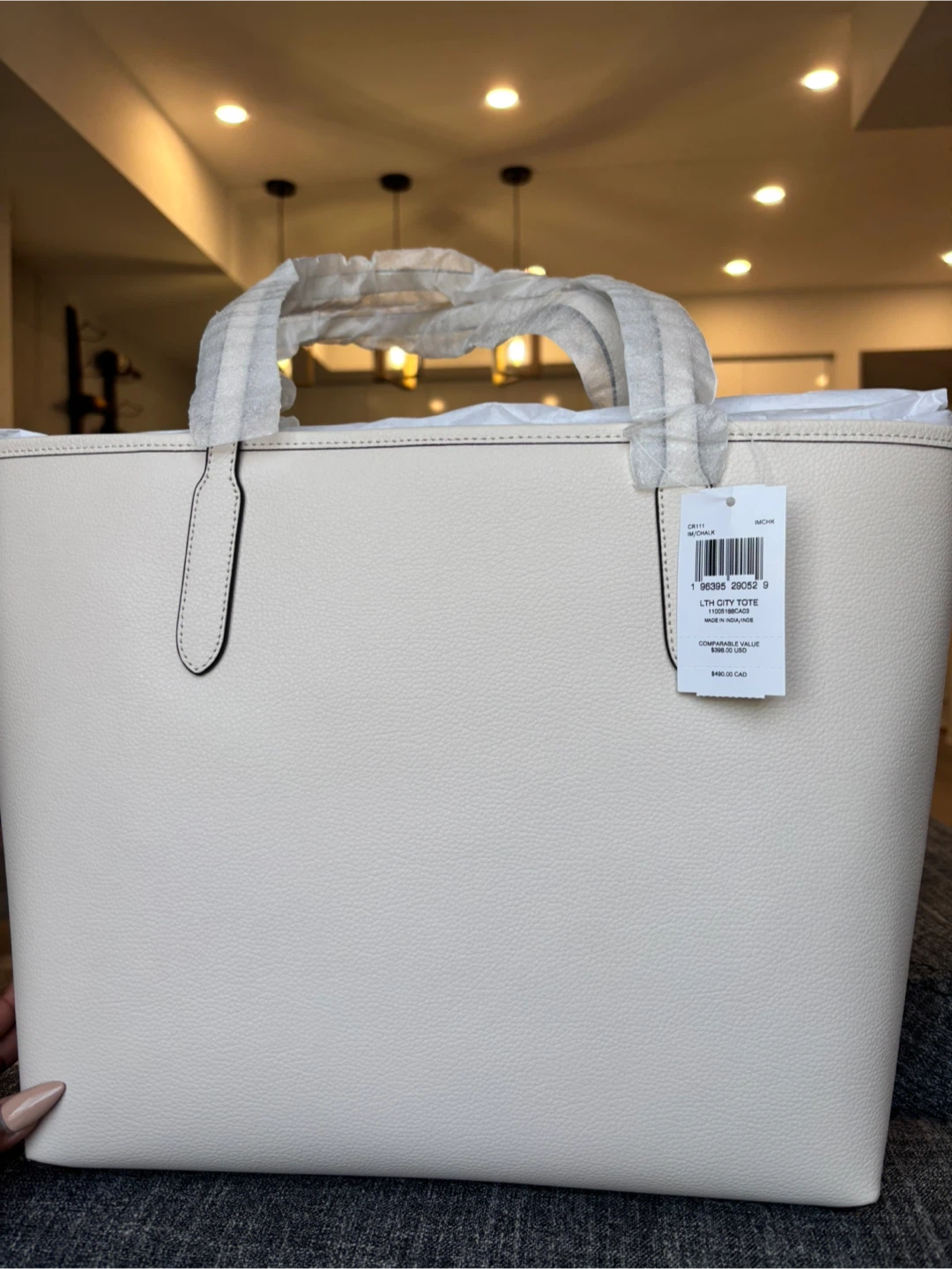 Brand New Coach City Tote Bag - Ivory - Tag On - photo 3