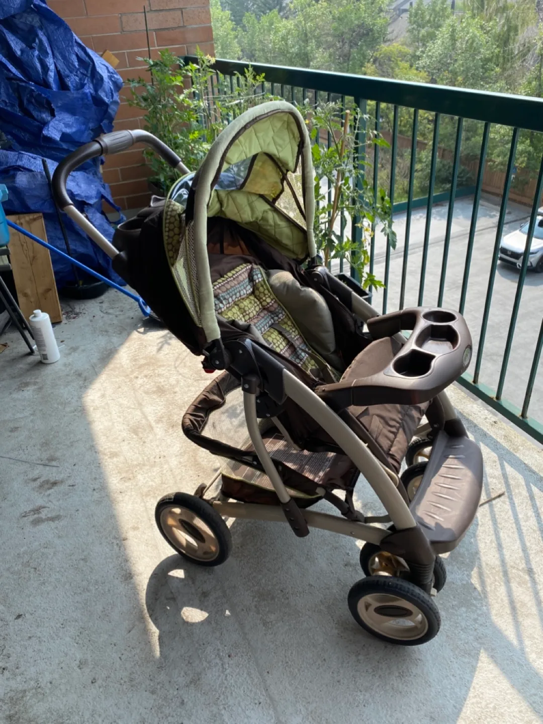 Graco Stroller - Brown & Green