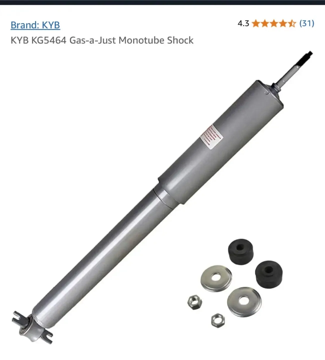 Jeep KYB Gas Shock thumbnail