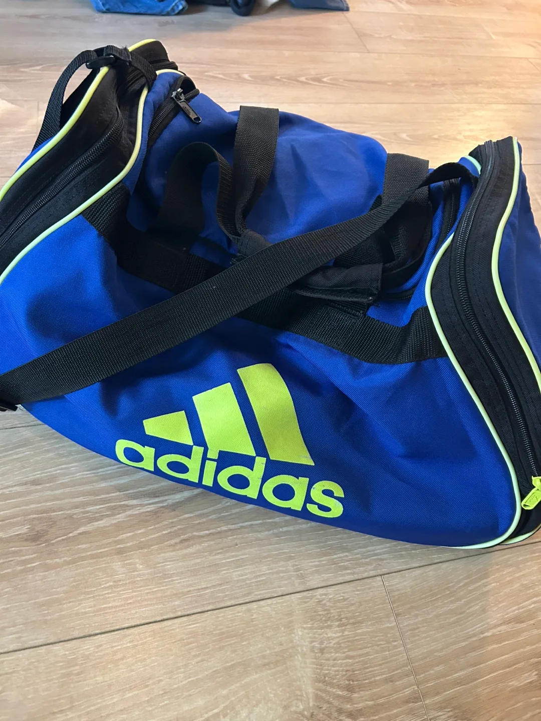 Adidas Blue Duffle Bag thumbnail