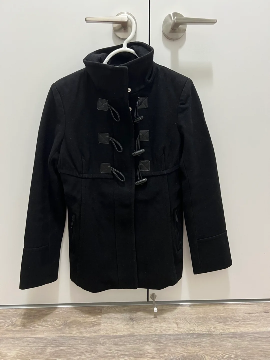 Michael Kors Black Wool Blend Coat thumbnail