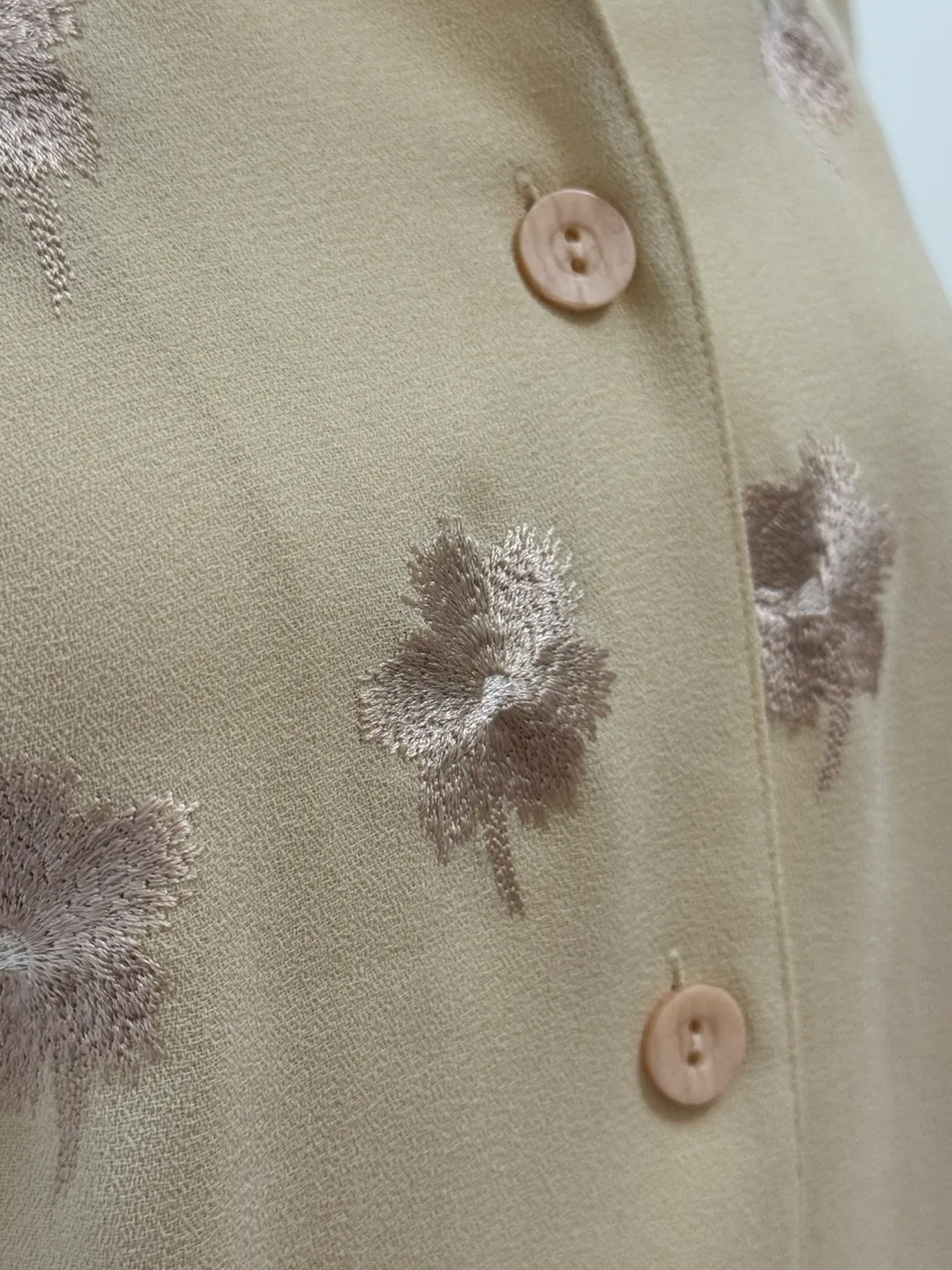 Vintage Embroidered Button Up Blouse Women’s Medium image indicator(8)